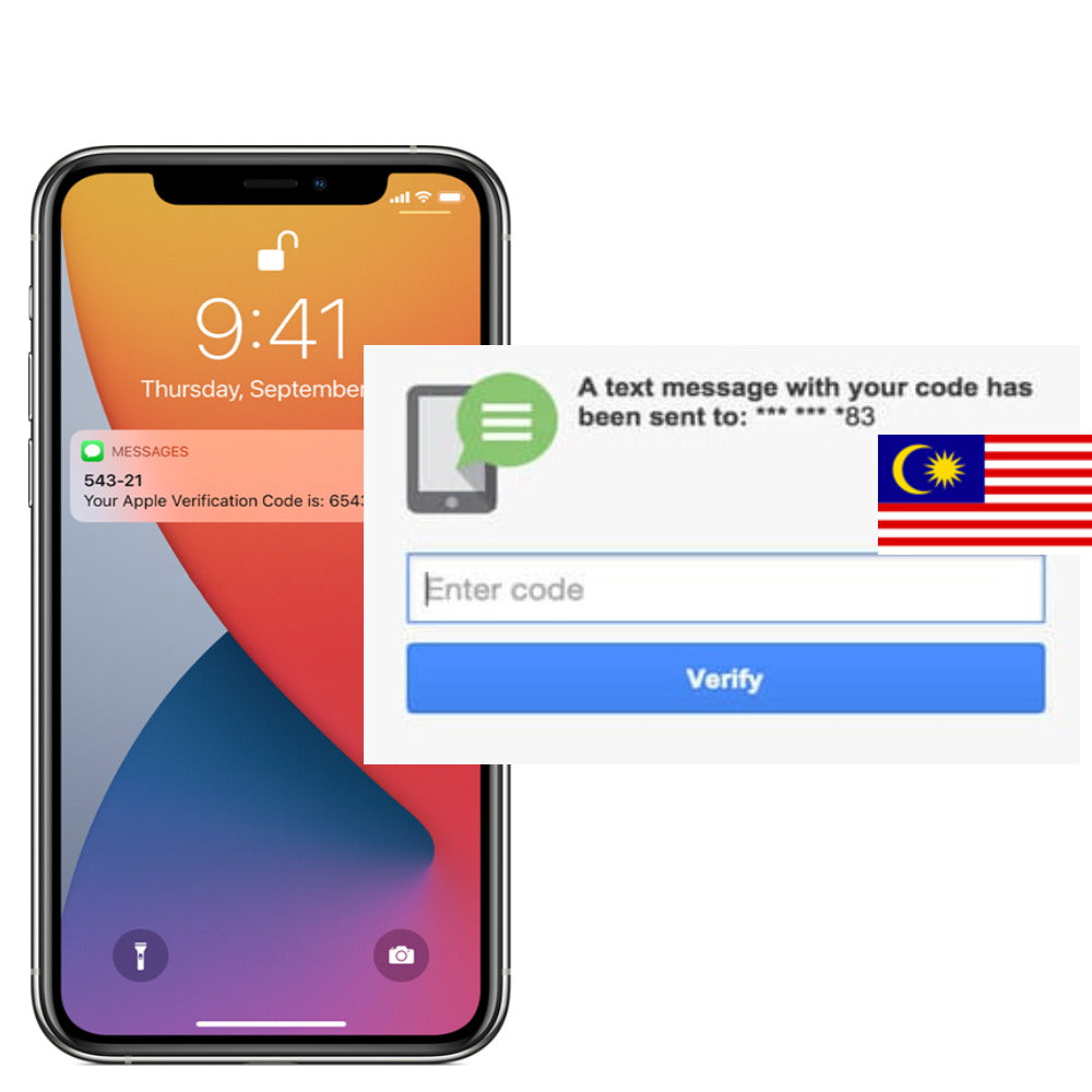 SMS verification with Malaysian +60 mobile numbers