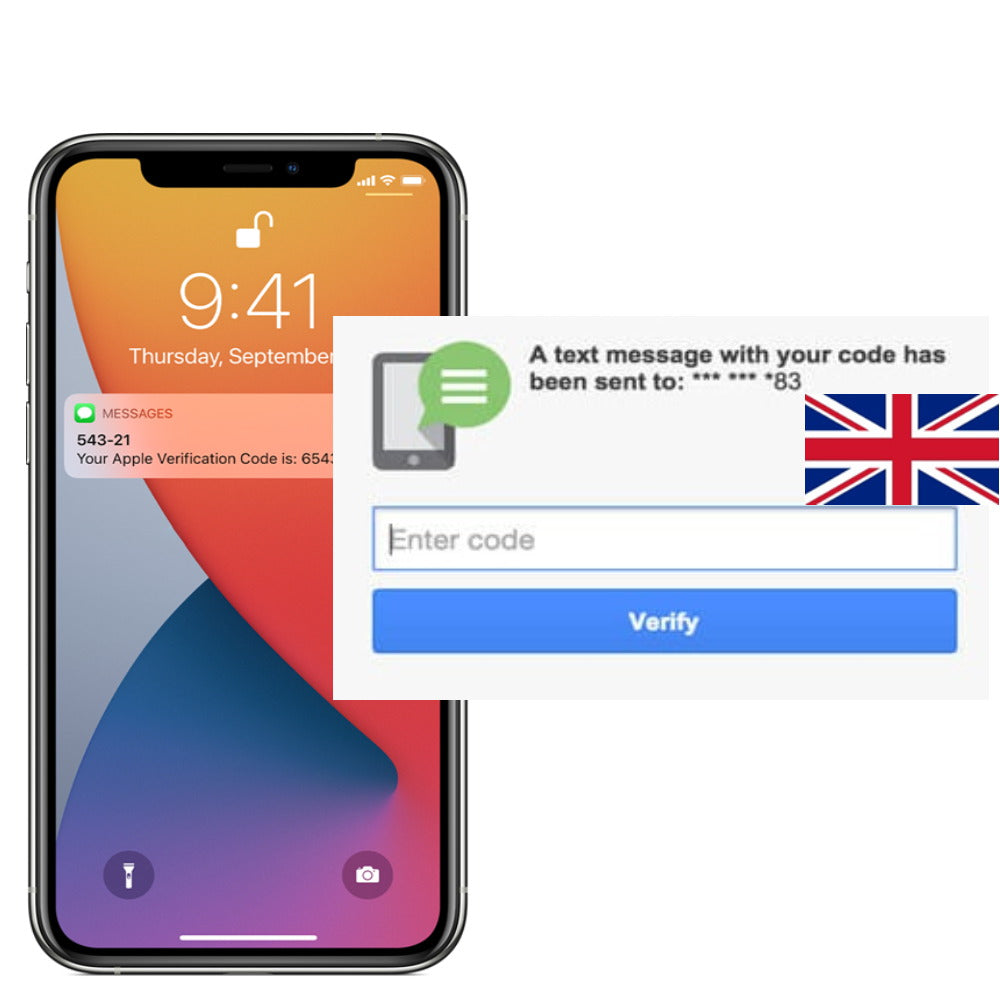 SMS verification with UK +44 mobile numbers